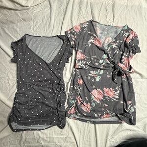 2 maternity/ nursing shirts